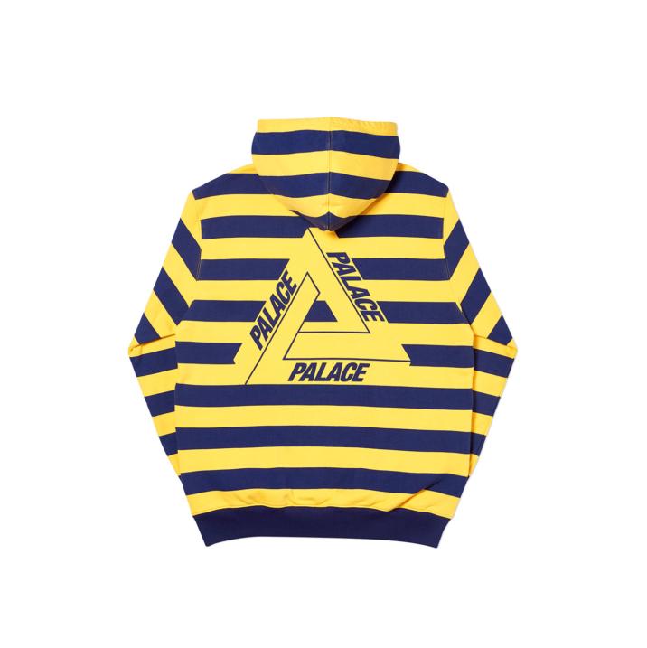 Tri-Stripe-Zip Hood Yellow / Navy - Autumn 2019 - Palace Community