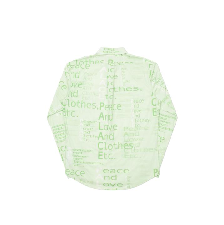 Thumbnail THIS IS WHAT PALACE STANDS FOR SHIRT GREEN one color