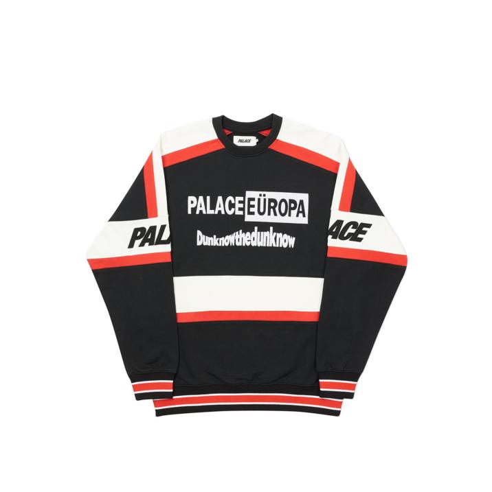 Thumbnail PALACE EUROPA CREW BLACK one color