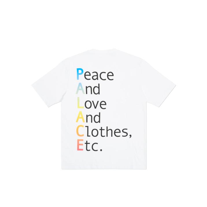 Thumbnail THIS IS WHAT PALACE STANDS FOR T-SHIRT WHITE one color