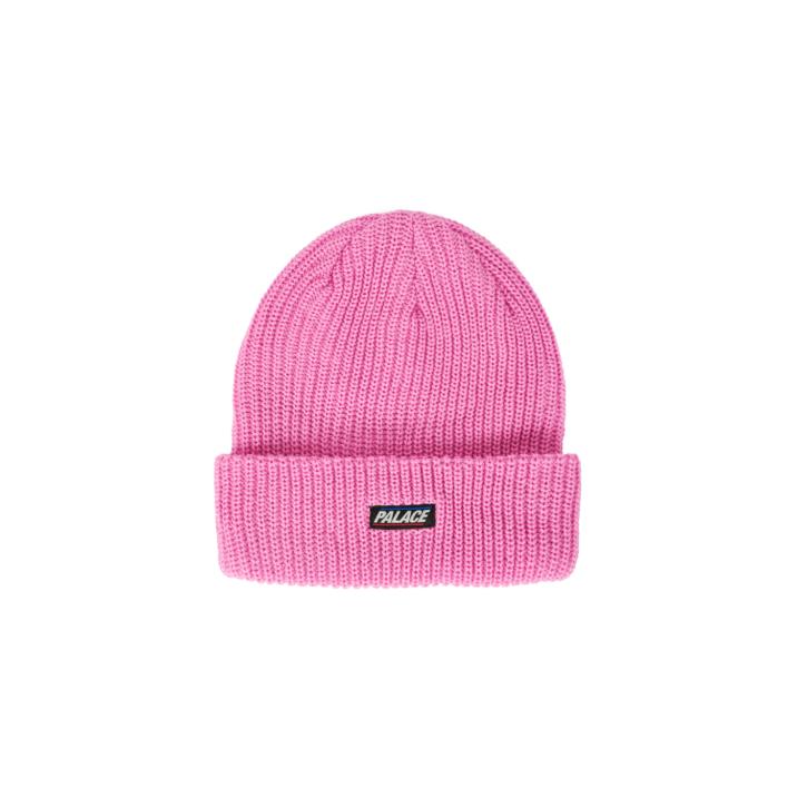 BASICS RIBBER BEANIE PINK one color