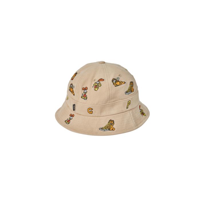 PALACE GARFIELD BUCKET HAT BEIGE one color