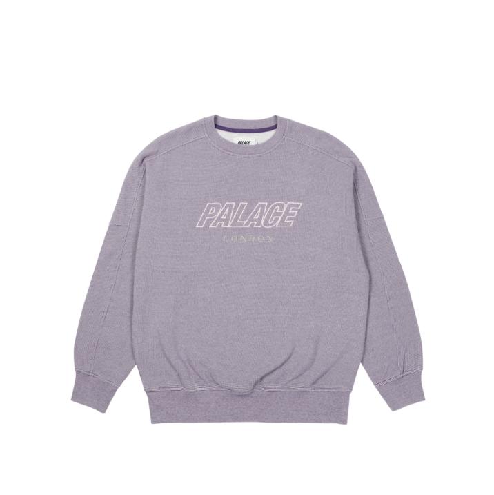 Thumbnail GAUFRE DROP SHOULDER CREW PURPLE one color