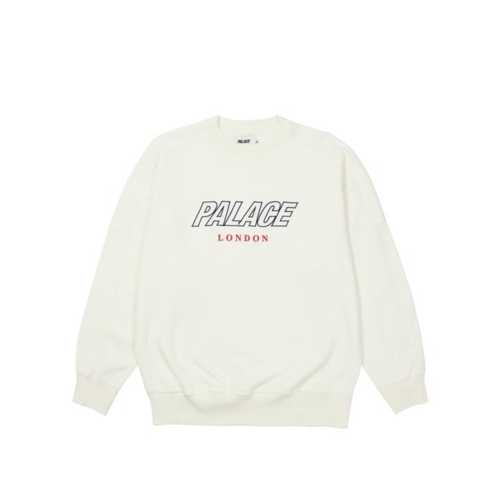 Thumbnail GAUFRE DROP SHOULDER CREW OFF WHITE one color