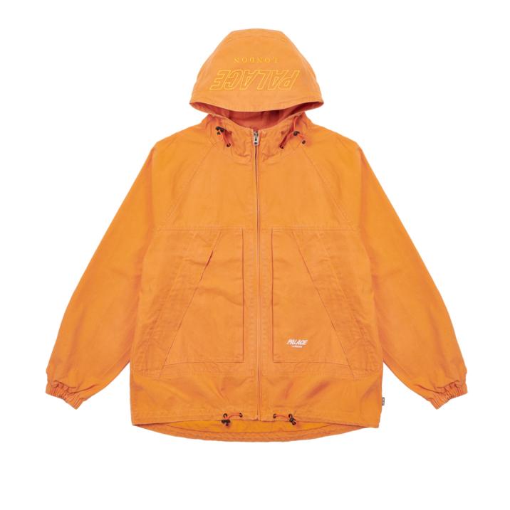 Thumbnail WASHED COTTON HOODED JACKET ORANGE one color