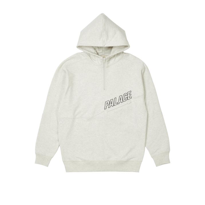 Thumbnail SLANT 1/4 ZIP HOOD LIGHT GREY MARL one color