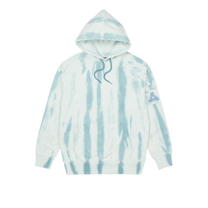 Thumbnail ZEBRA TIE DYE HOOD TEAL one color