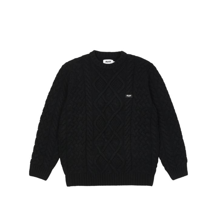 Thumbnail CABLE KNIT BLACK one color