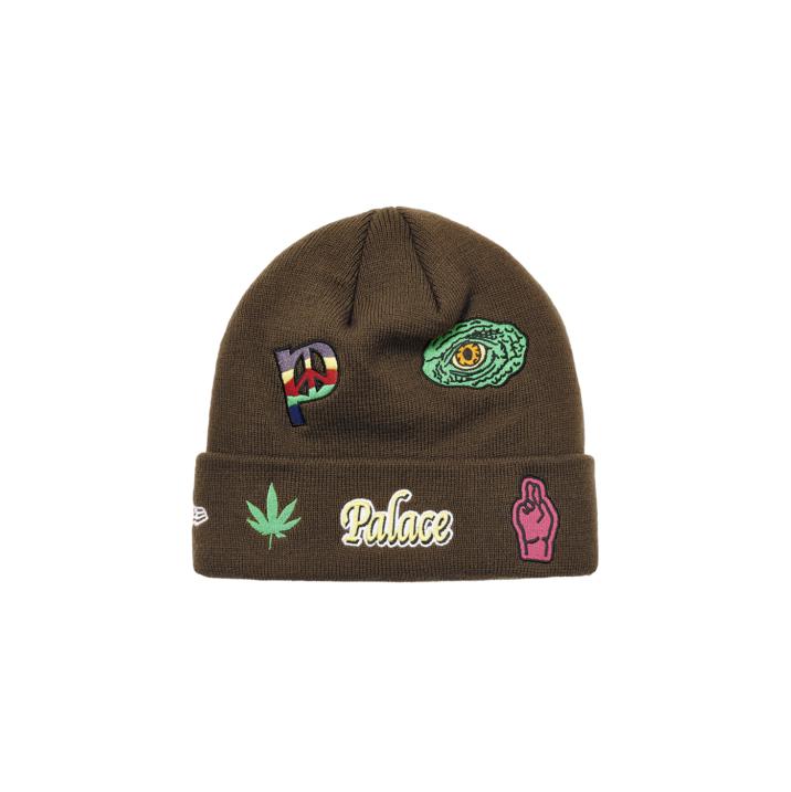 Thumbnail PALACE NEW ERA JESUS BEANIE BROWN one color