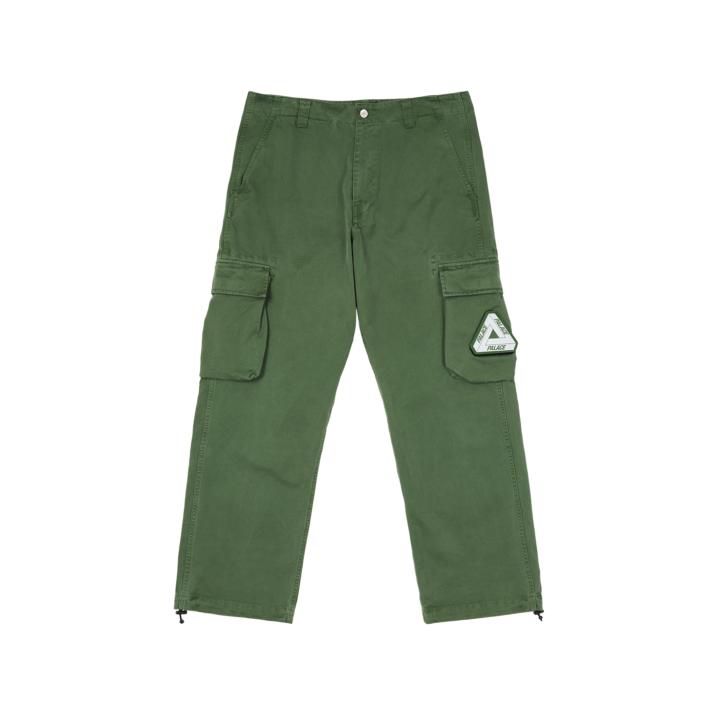 Thumbnail GARMENT DYED CARGO TROUSERS OLIVE one color