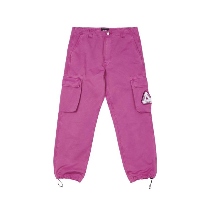 Thumbnail GARMENT DYED CARGO TROUSERS PINK one color