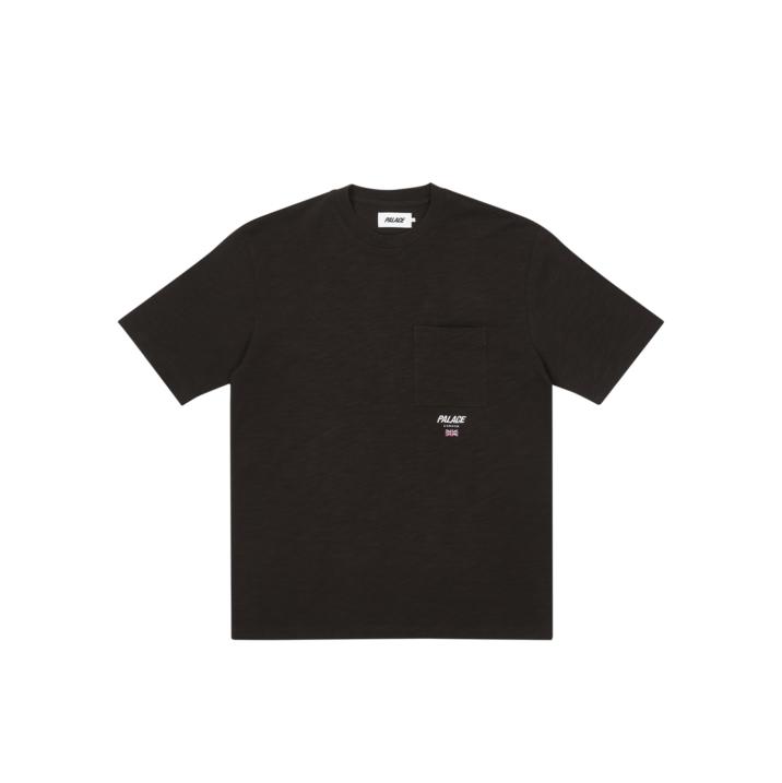 SLUB SQUARE POCKET T-SHIRT BLACK one color