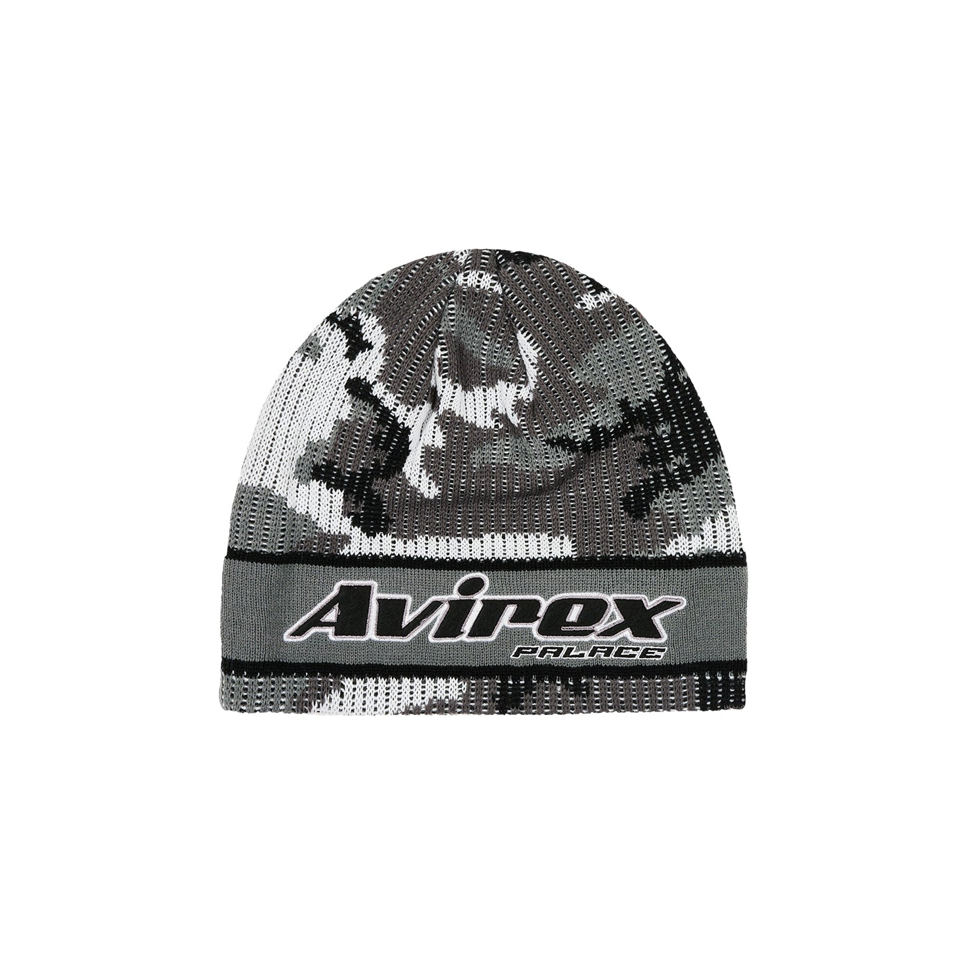 Thumbnail PALACE AVIREX NEIN CUFF BEANIE GREY MARL one color