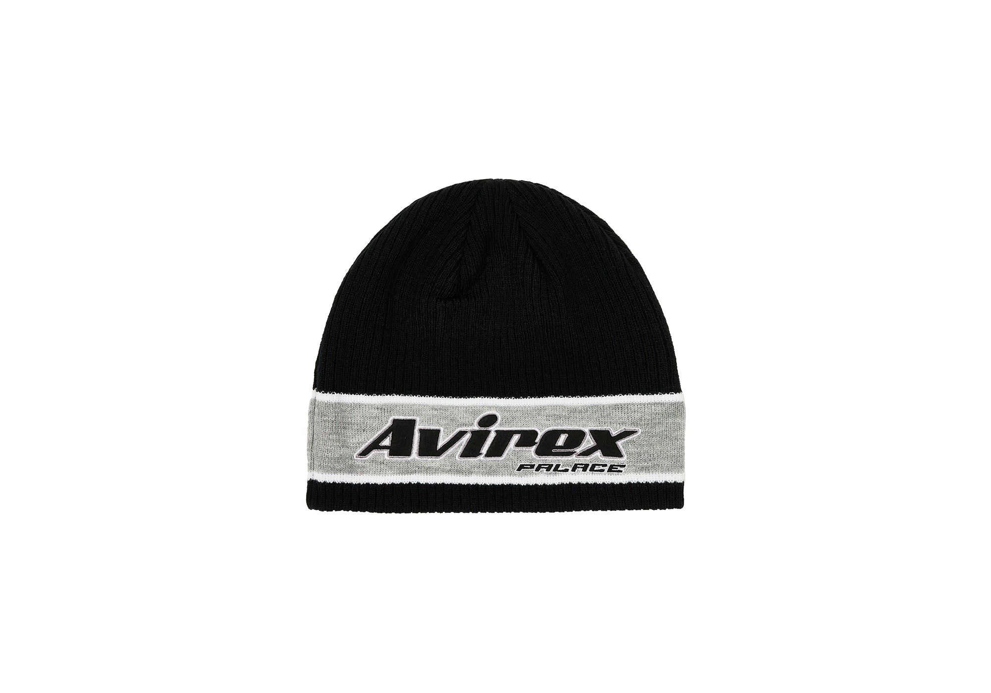 Palace Avirex Nein Cuff Beanie Black - Autumn 2023 - Palace Community