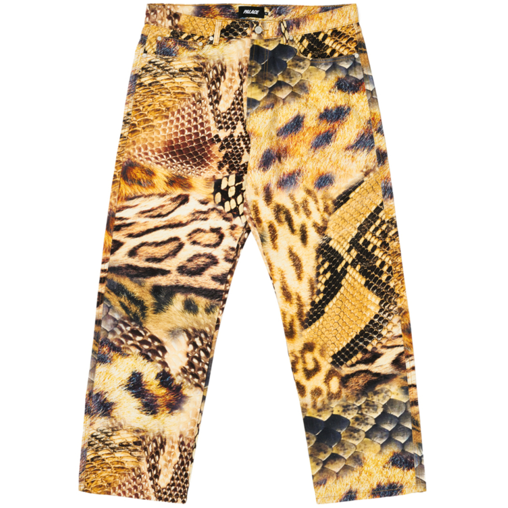 Thumbnail ANIMAL PRINT JEAN YELLOW one color