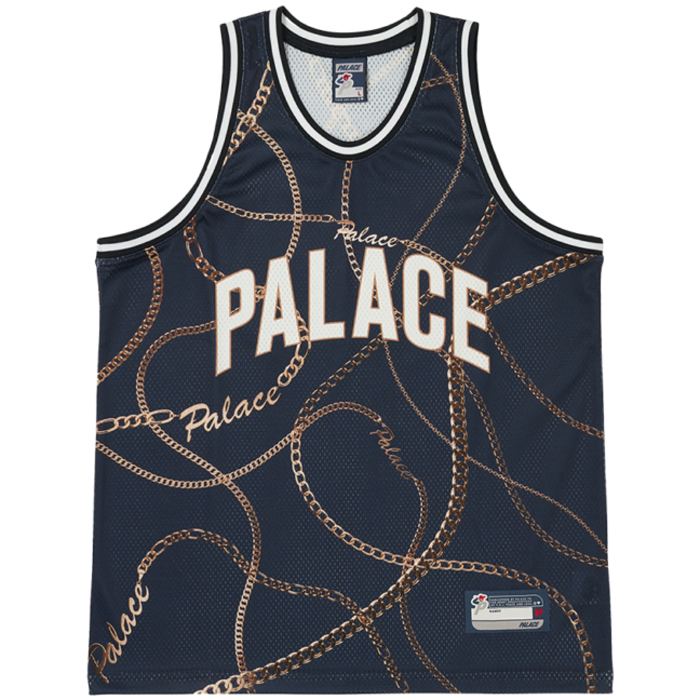 Thumbnail CHAIN BASKETBALL VEST NAVY one color