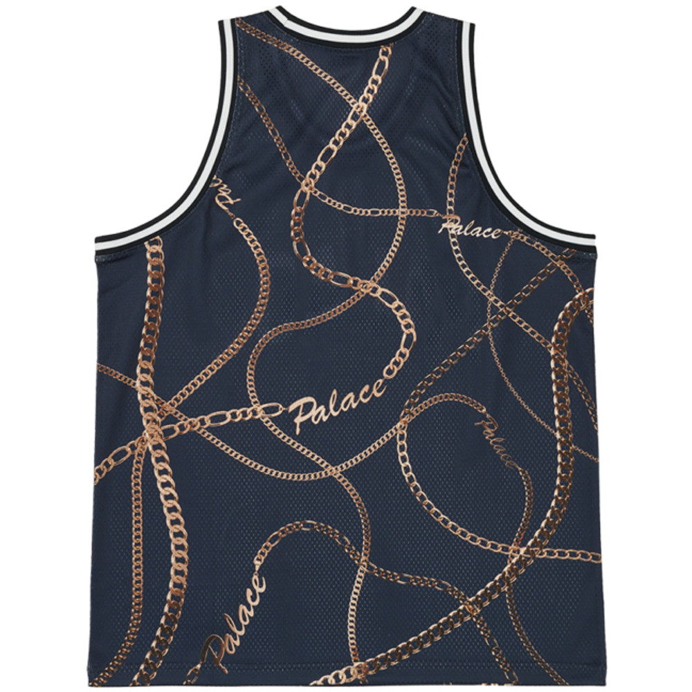 Thumbnail CHAIN BASKETBALL VEST NAVY one color