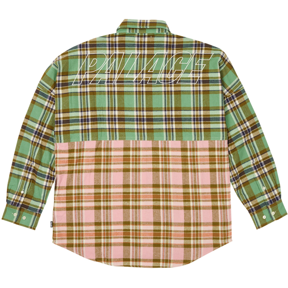 Thumbnail CHECKMATE DROP SHOULDER SHIRT GREEN one color