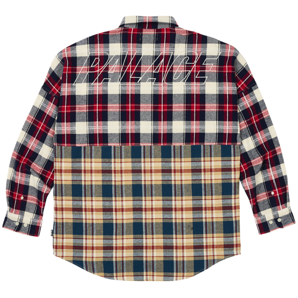 Thumbnail CHECKMATE DROP SHOULDER SHIRT RED one color