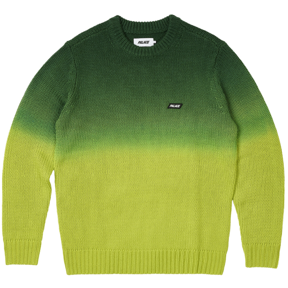 Thumbnail GRADIENT DYE RIB KNIT GREEN one color