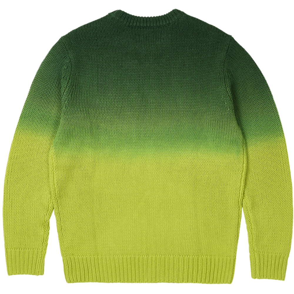 Thumbnail GRADIENT DYE RIB KNIT GREEN one color