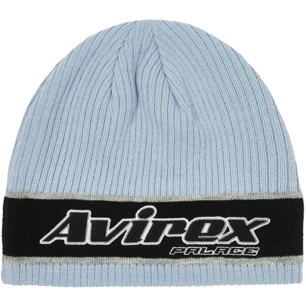 Thumbnail PALACE AVIREX NEIN CUFF BEANIE CHILL BLUE one color