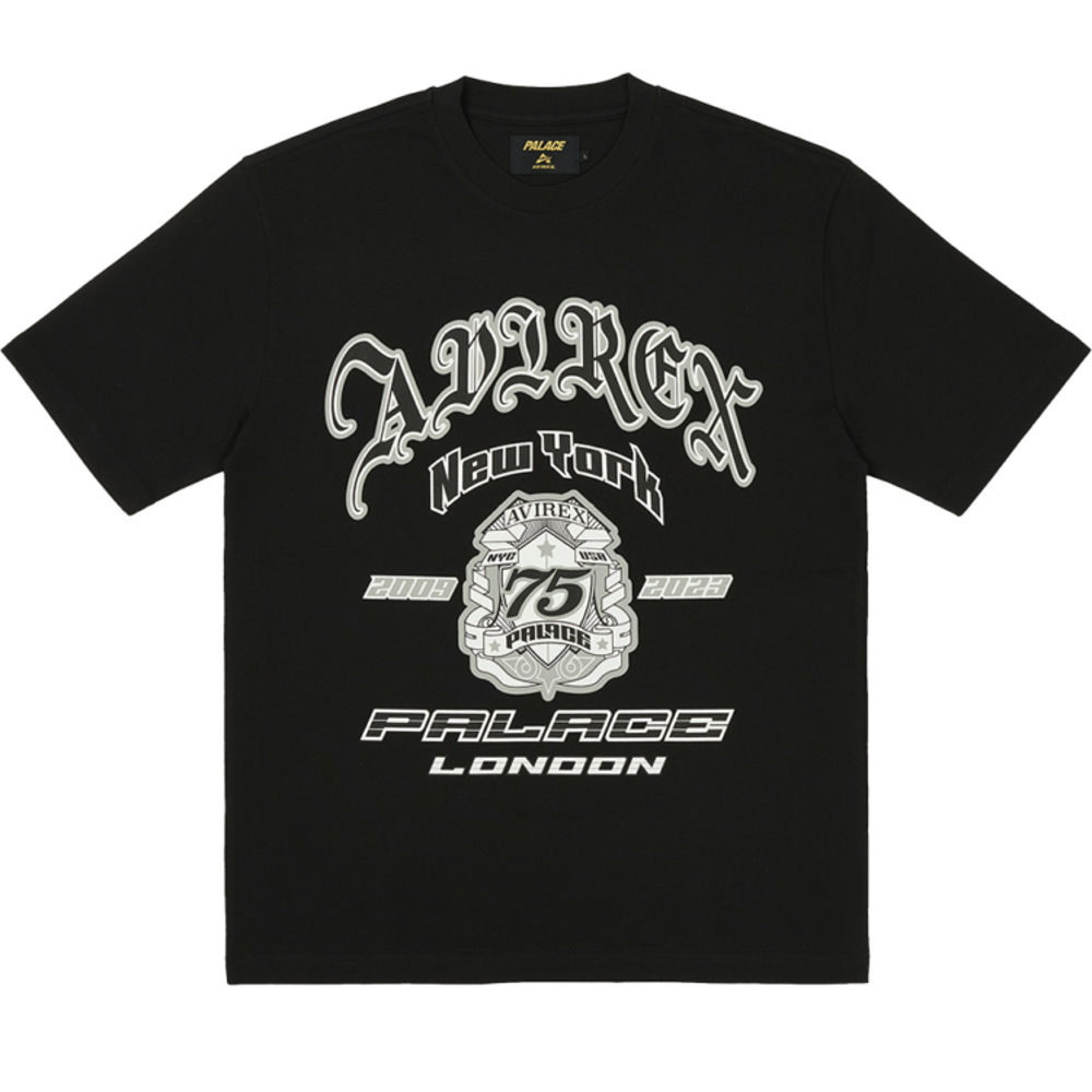 Thumbnail PALACE AVIREX T-SHIRT BLACK one color