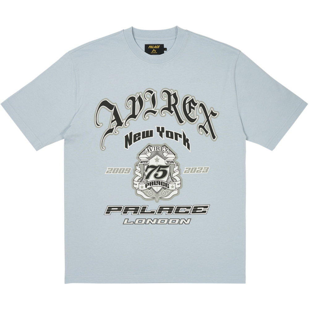 Thumbnail PALACE AVIREX T-SHIRT CHILL BLUE one color