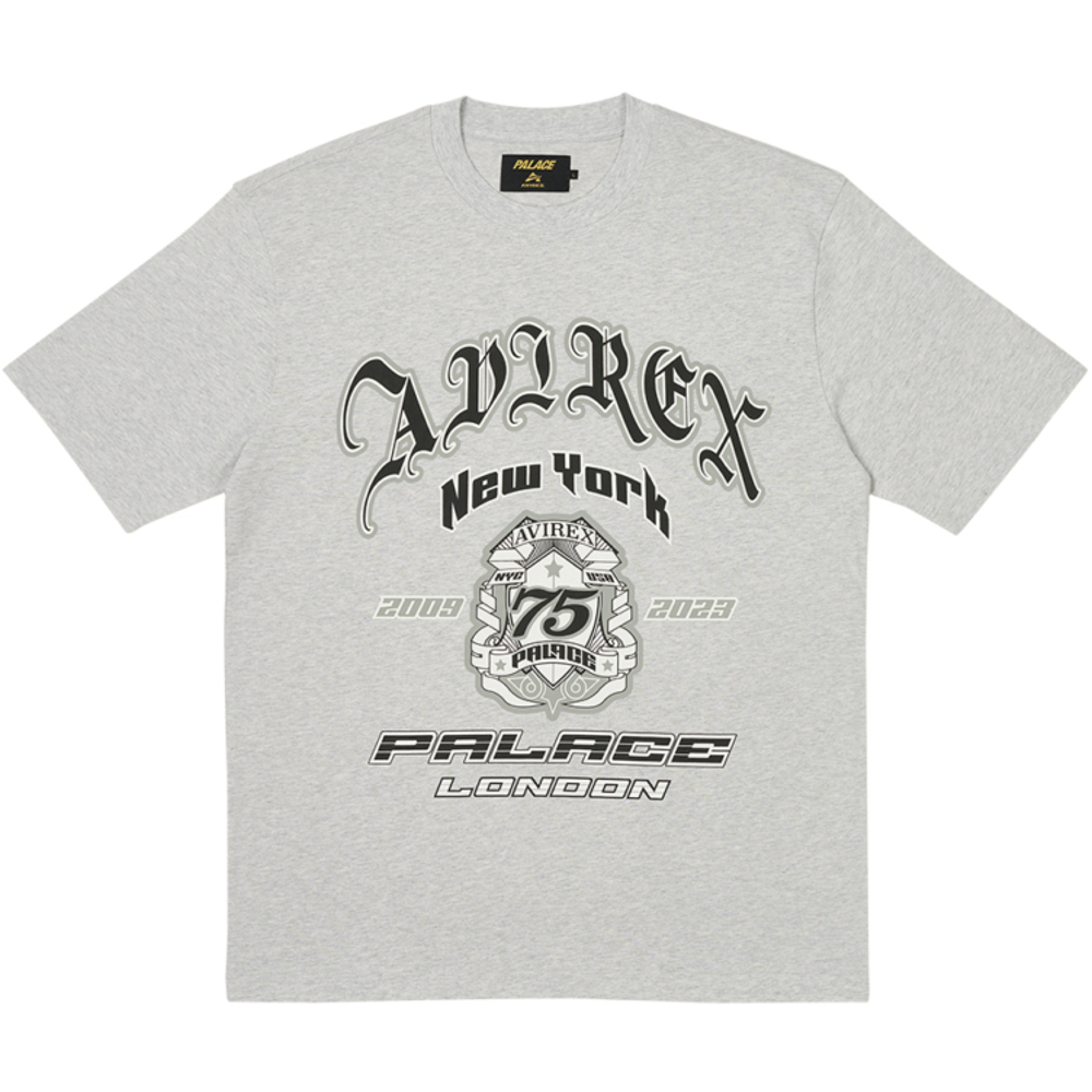 Thumbnail PALACE AVIREX T-SHIRT GREY MARL one color