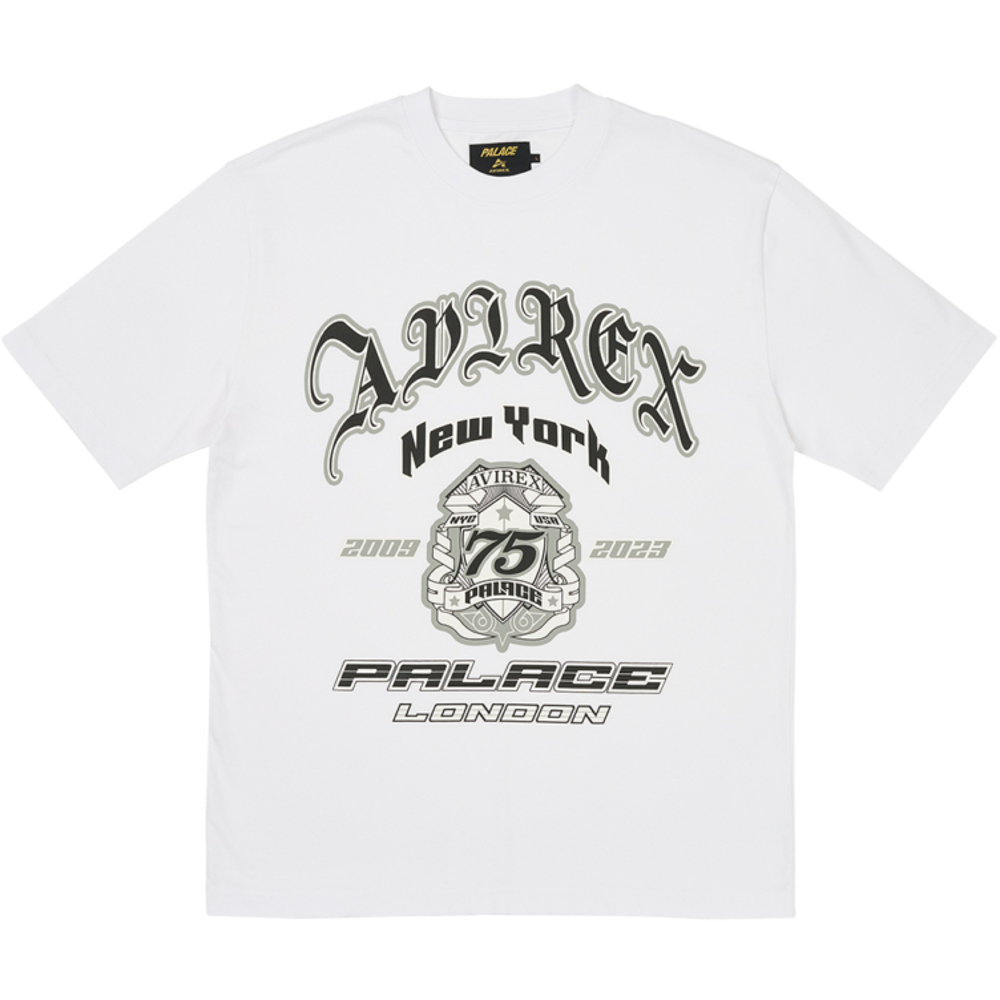 Thumbnail PALACE AVIREX T-SHIRT WHITE one color