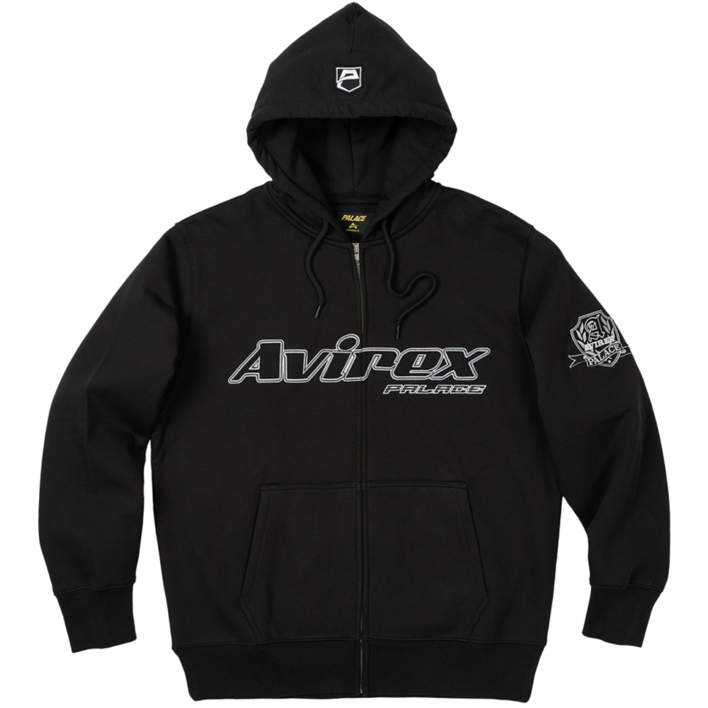 Thumbnail PALACE AVIREX ZIP HOOD BLACK one color