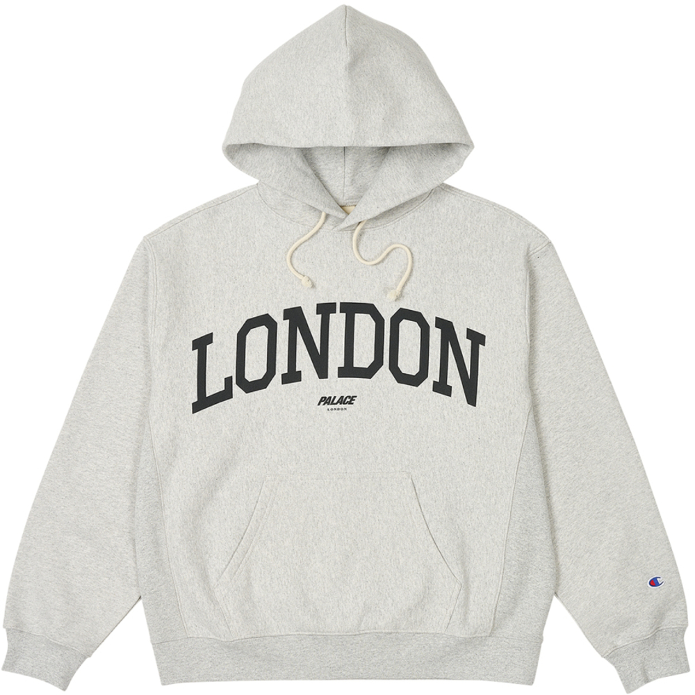 Thumbnail PALACE CHAMPION SHOP HOOD LONDON GREY MARL one color