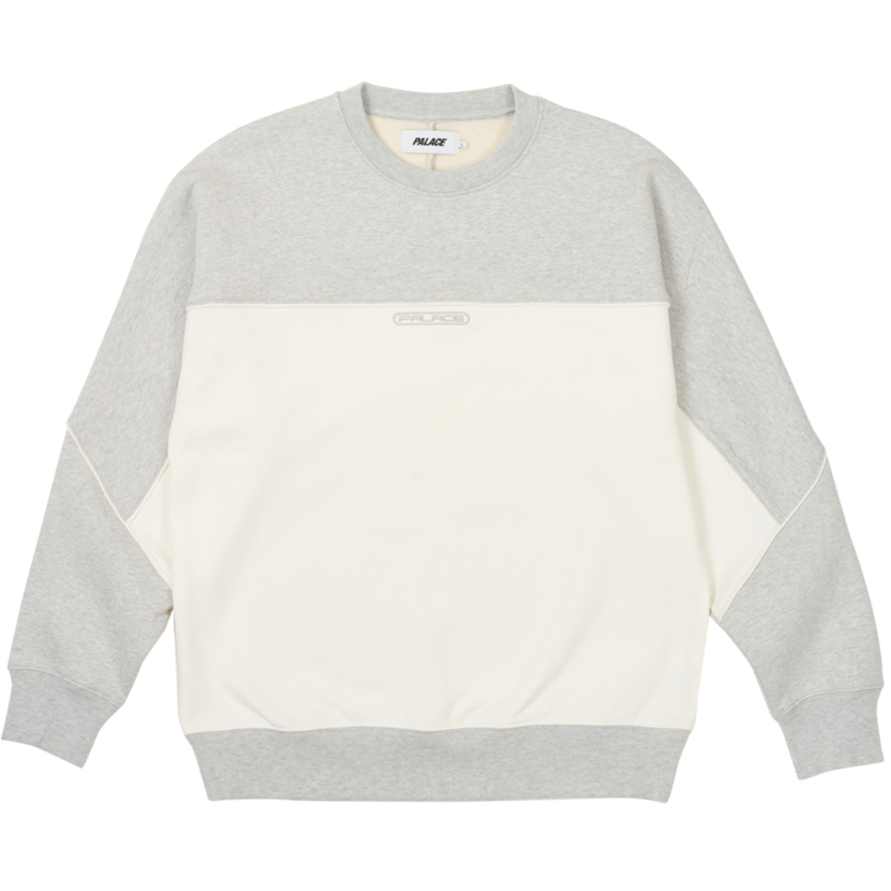 Thumbnail PIPED CREW GREY MARL one color