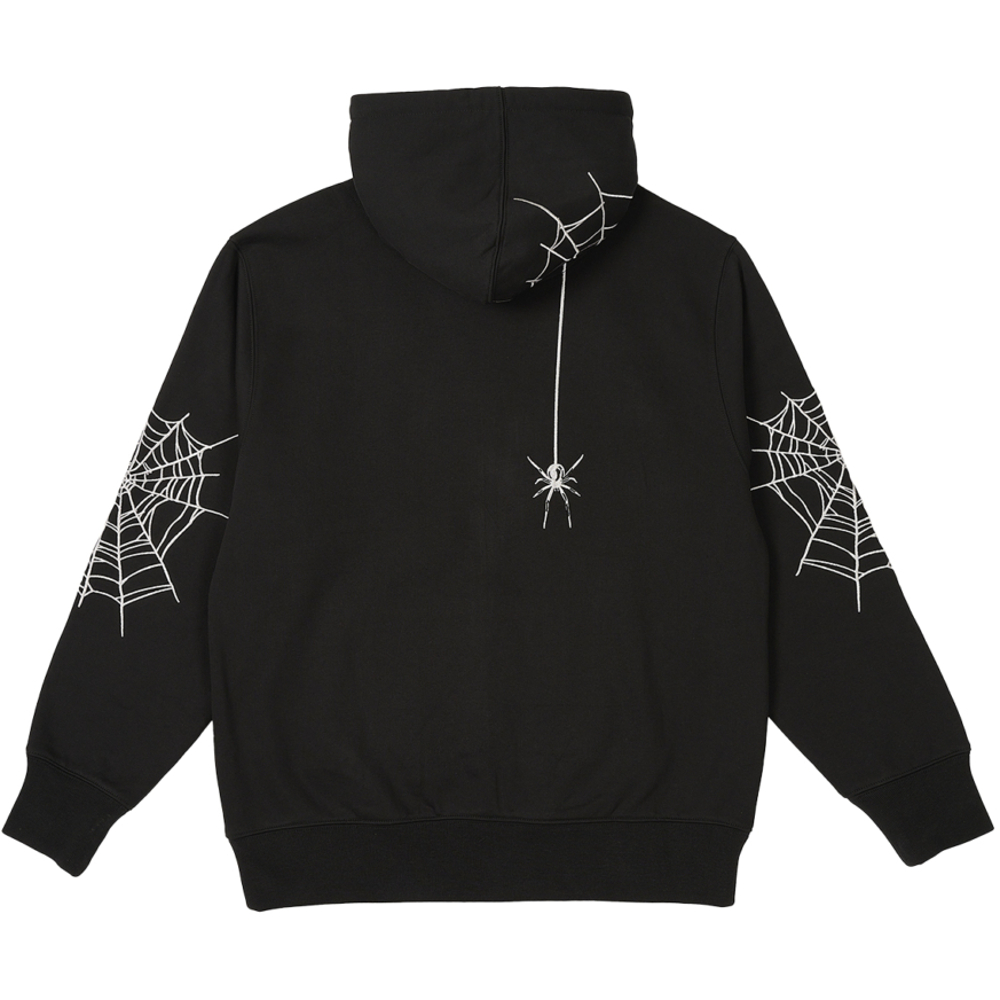 Thumbnail SPIDER ZIP HOOD BLACK one color