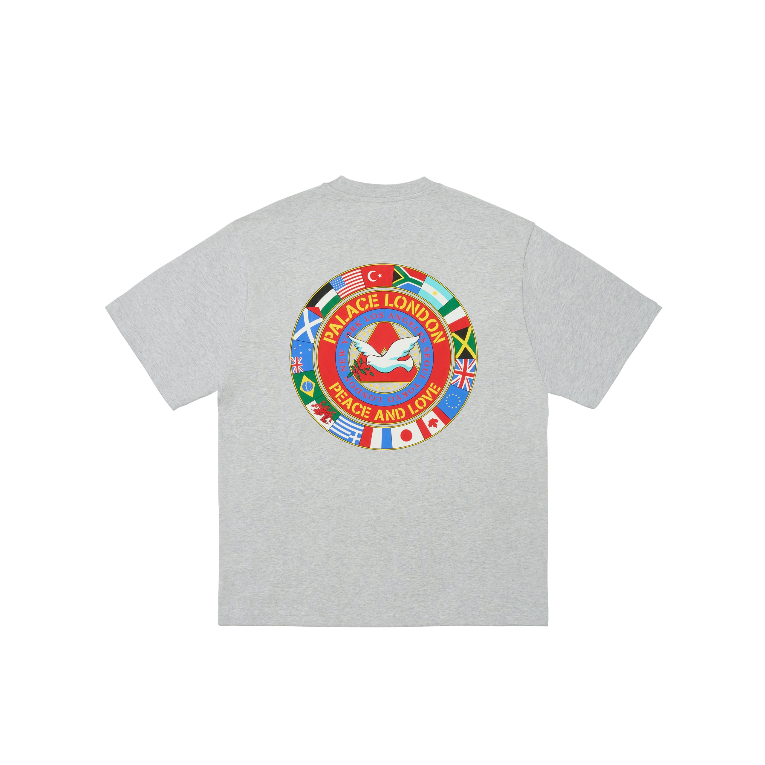 Thumbnail PALACE NATIONS T-SHIRT GREY MARL one color