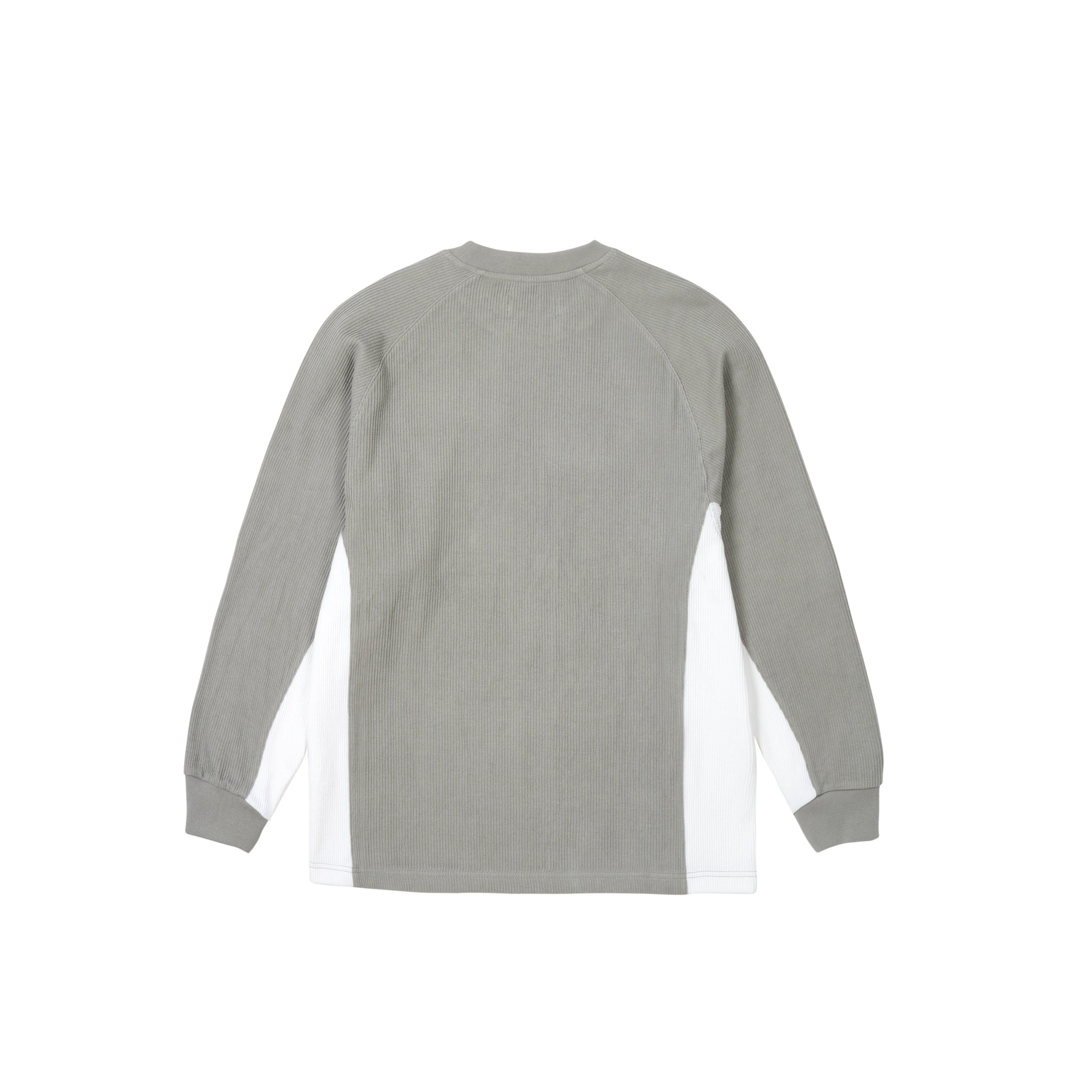 Thumbnail RIB JERSEY LONGSLEEVE CONCRETE GREY / WHITE one color