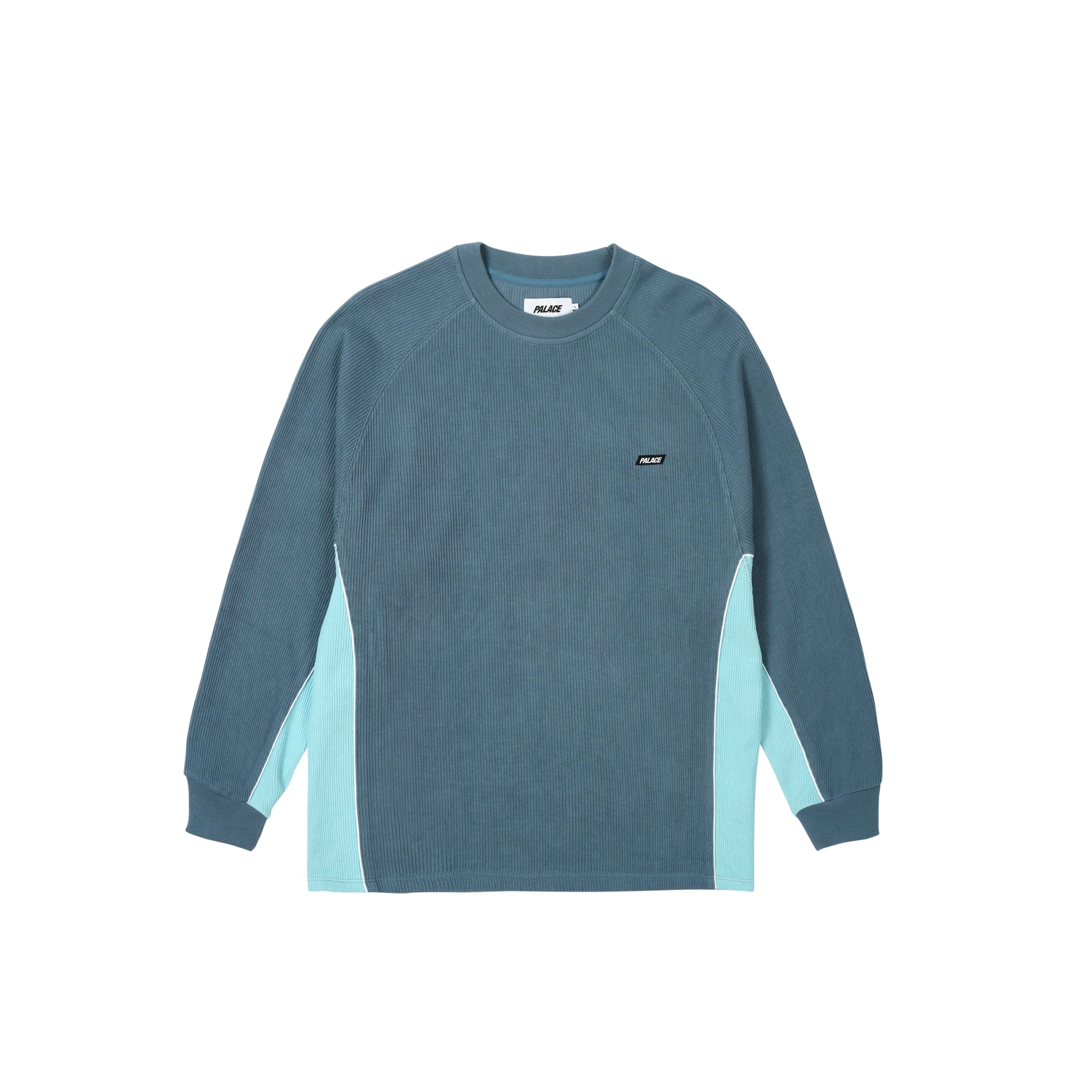 Thumbnail RIB JERSEY LONGSLEEVE HAZY BLUE / FAINT BLUE one color