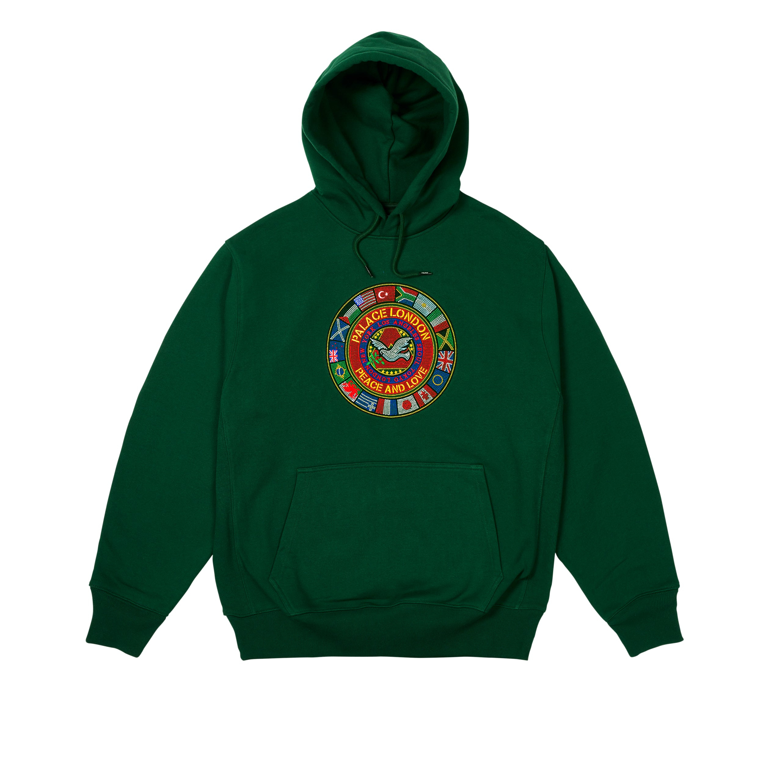 Thumbnail PALACE NATIONS HOOD RACEY GREEN one color