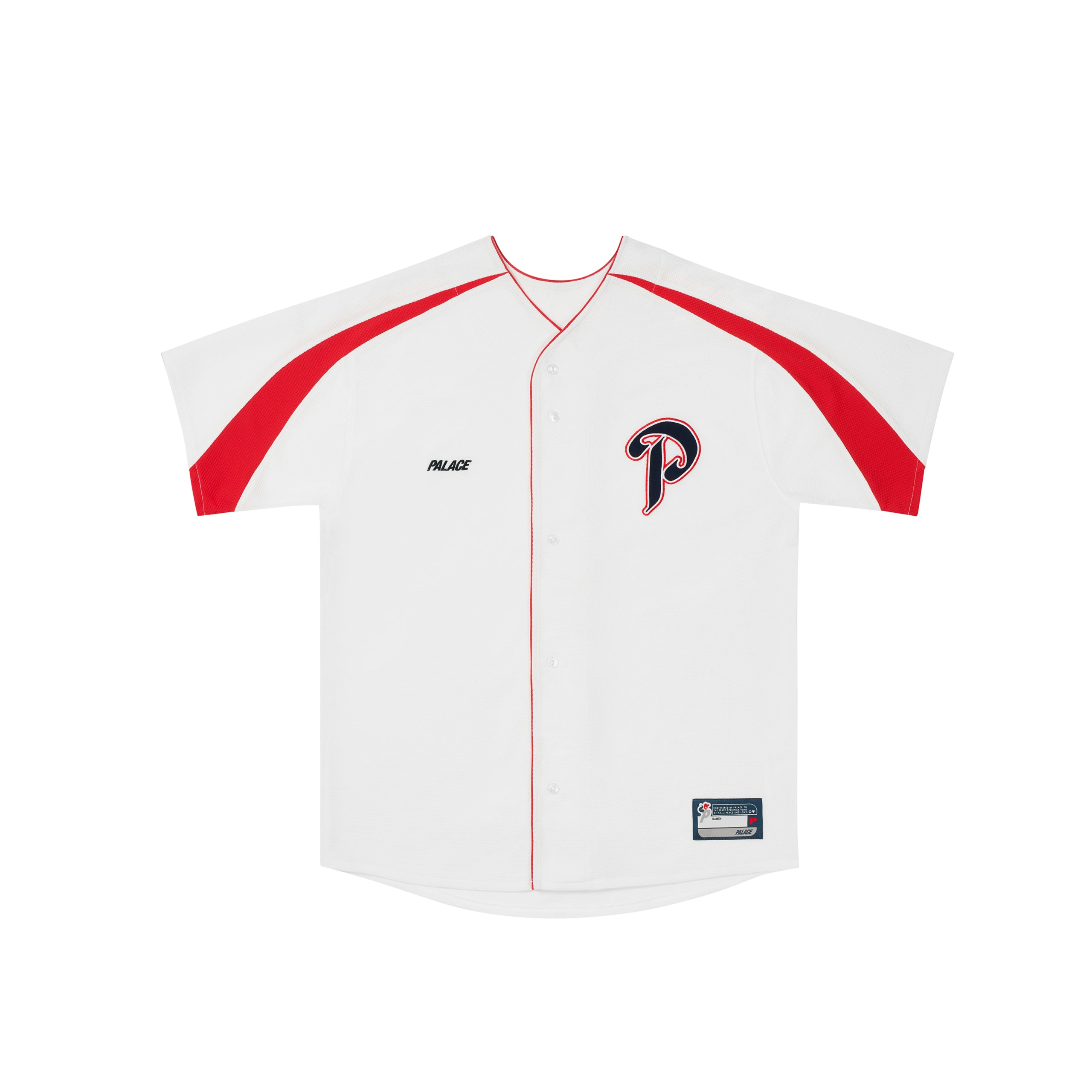 Thumbnail P PASEBALL JERSEY WHITE one color