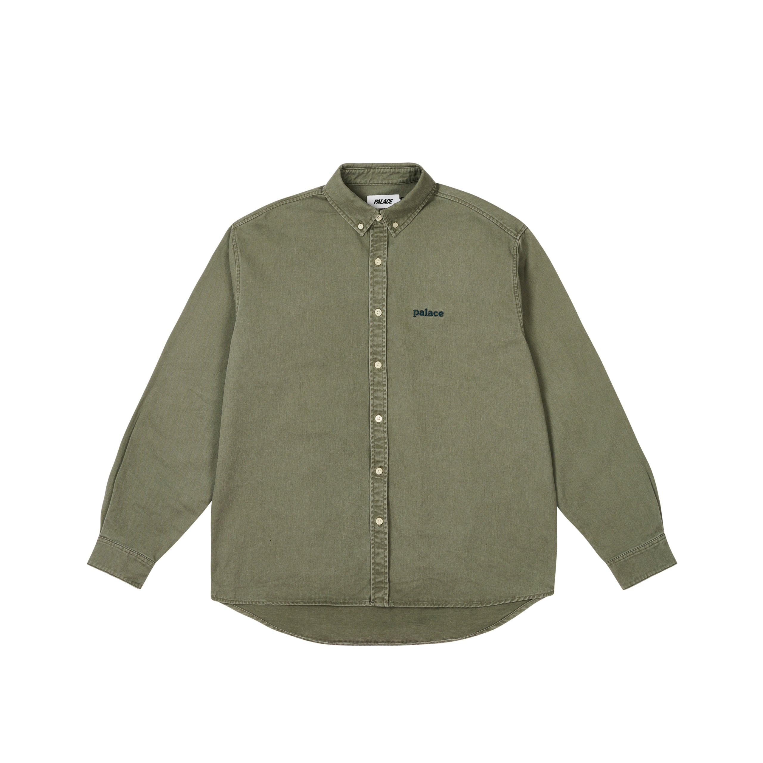 Thumbnail PALACE OXFORD SHIRT THE DEEP GREEN one color