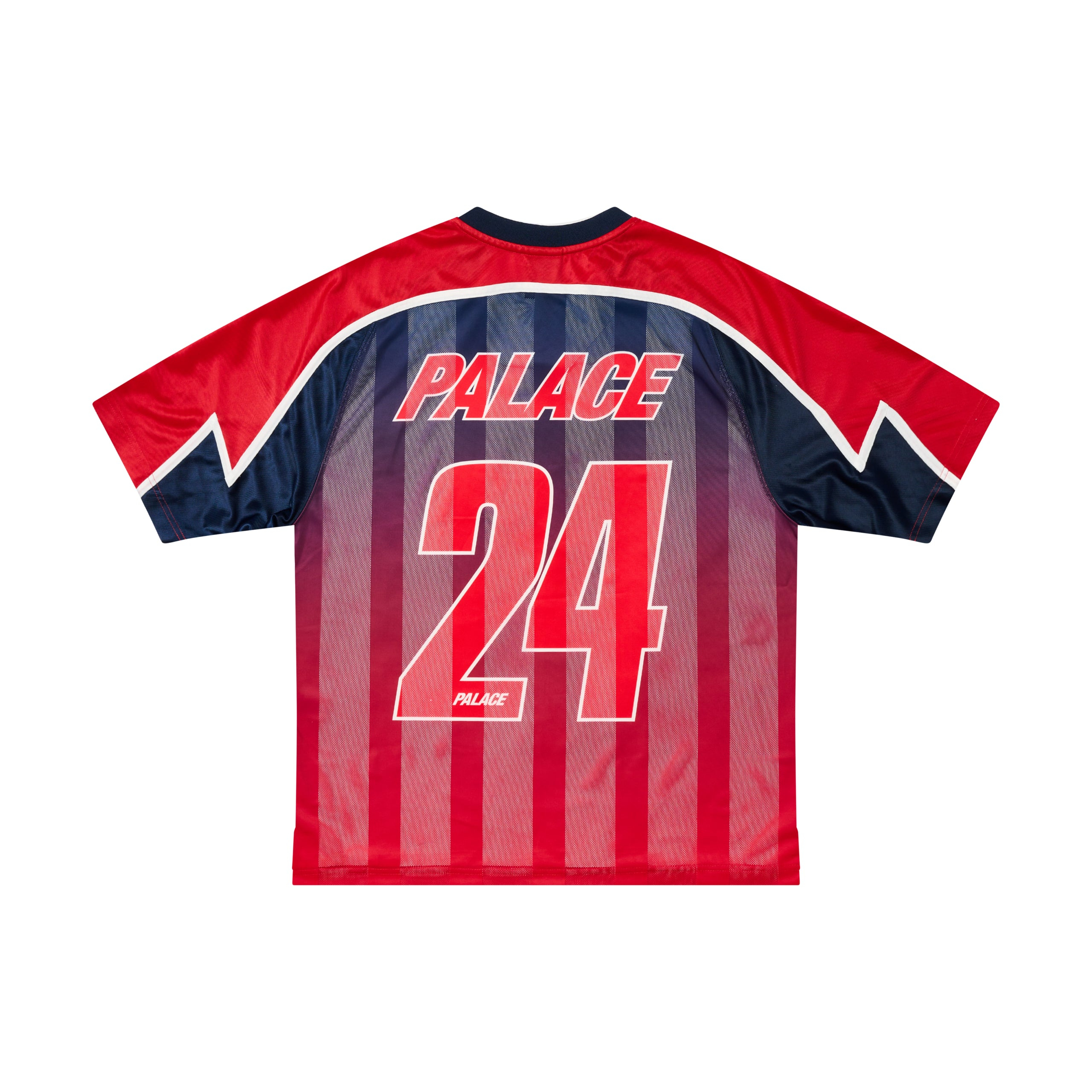 Thumbnail MESHY STRIPE JERSEY RED / NAVY one color