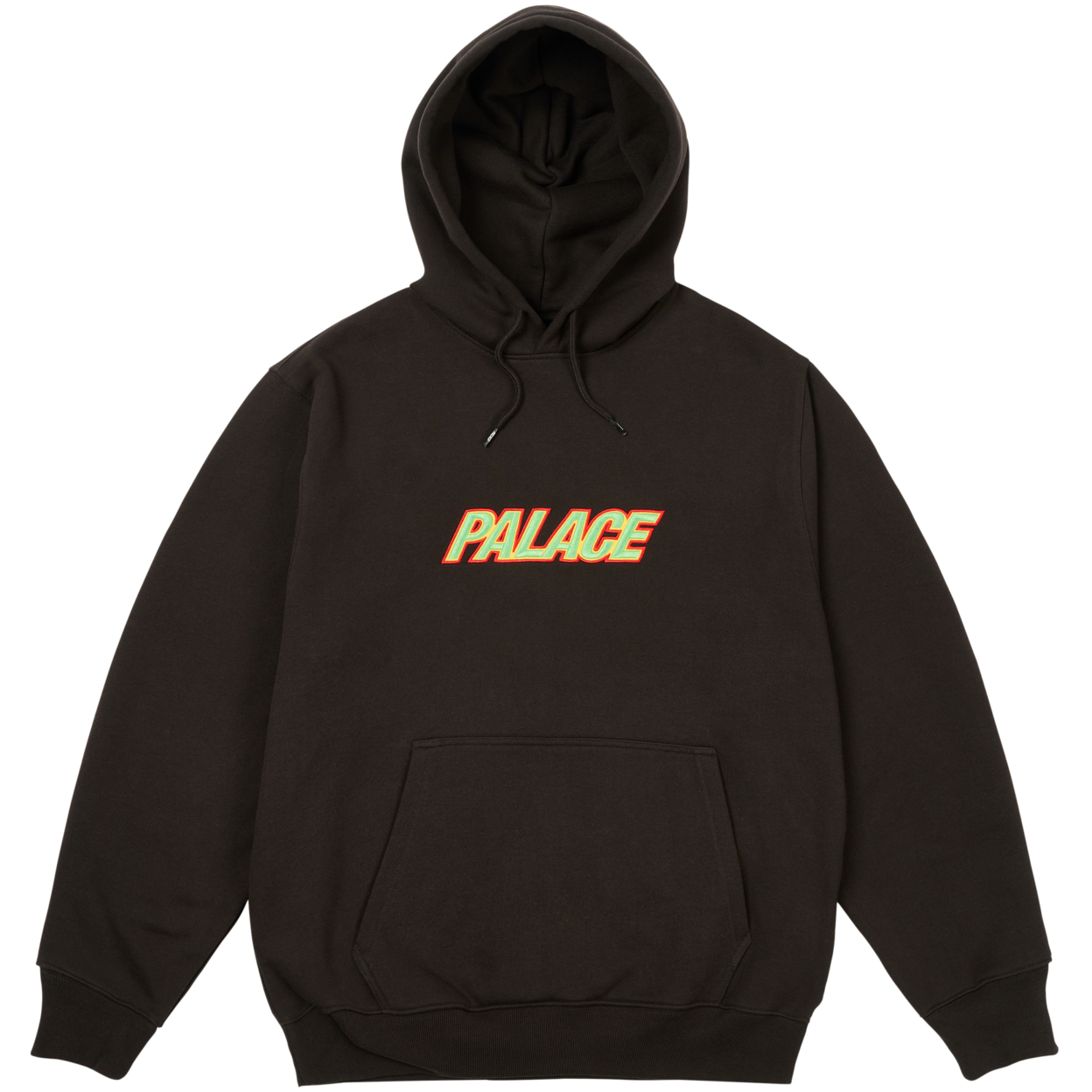 PALACE FONT HOOD BLACK one color