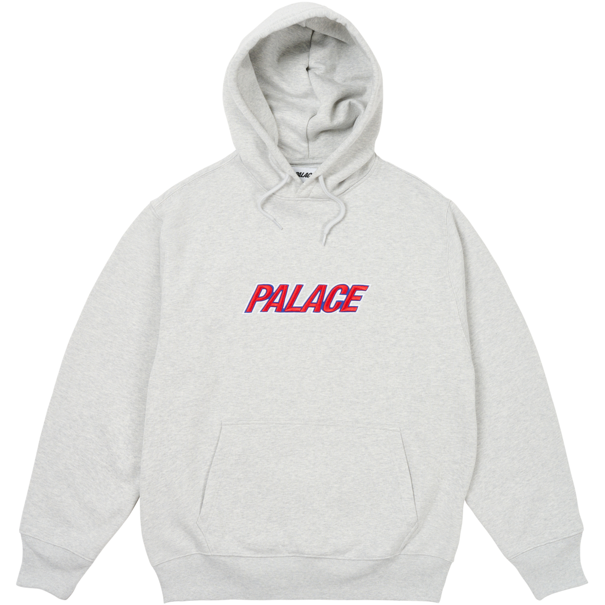 PALACE FONT HOOD GREY MARL one color