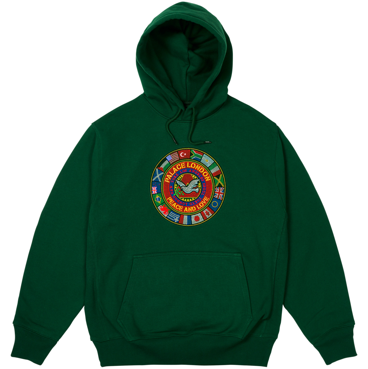 Thumbnail PALACE NATIONS HOOD RACEY GREEN one color