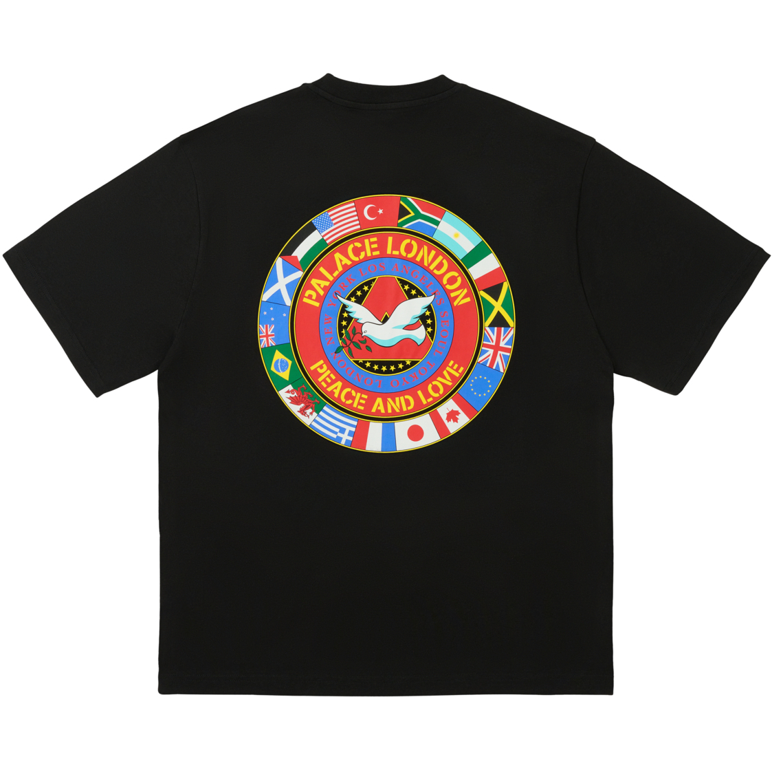 Thumbnail PALACE NATIONS T-SHIRT BLACK one color