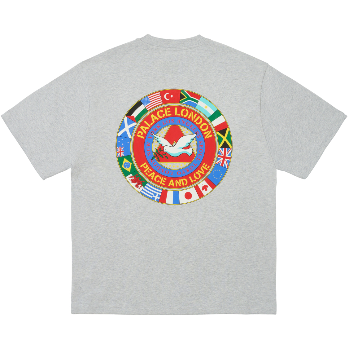 Thumbnail PALACE NATIONS T-SHIRT GREY MARL one color