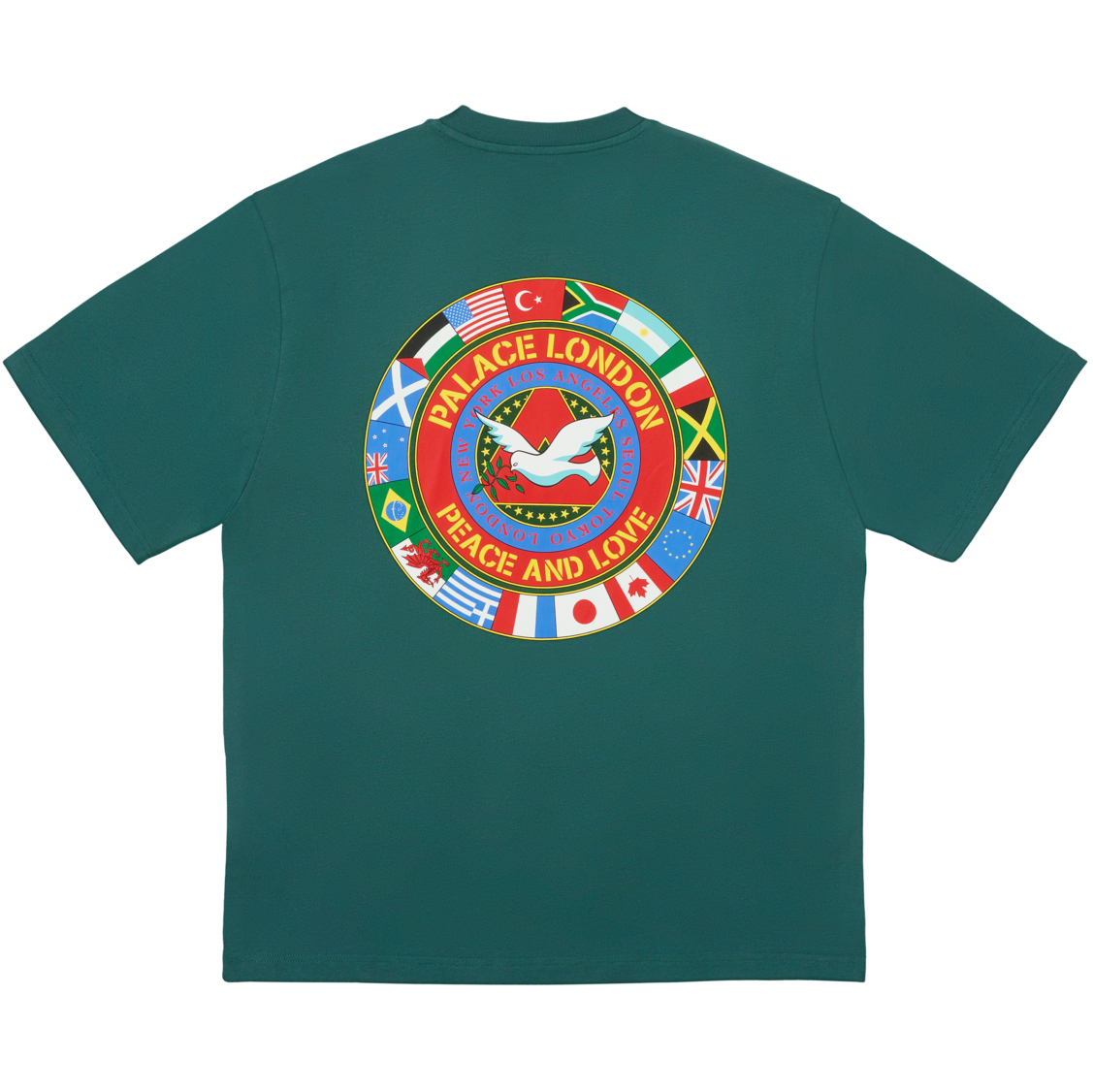 Thumbnail PALACE NATIONS T-SHIRT RACEY GREEN one color