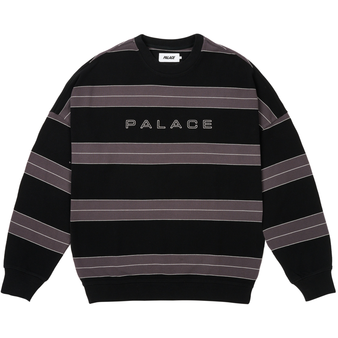 Thumbnail RELAX STRIPE CREW BLACK one color