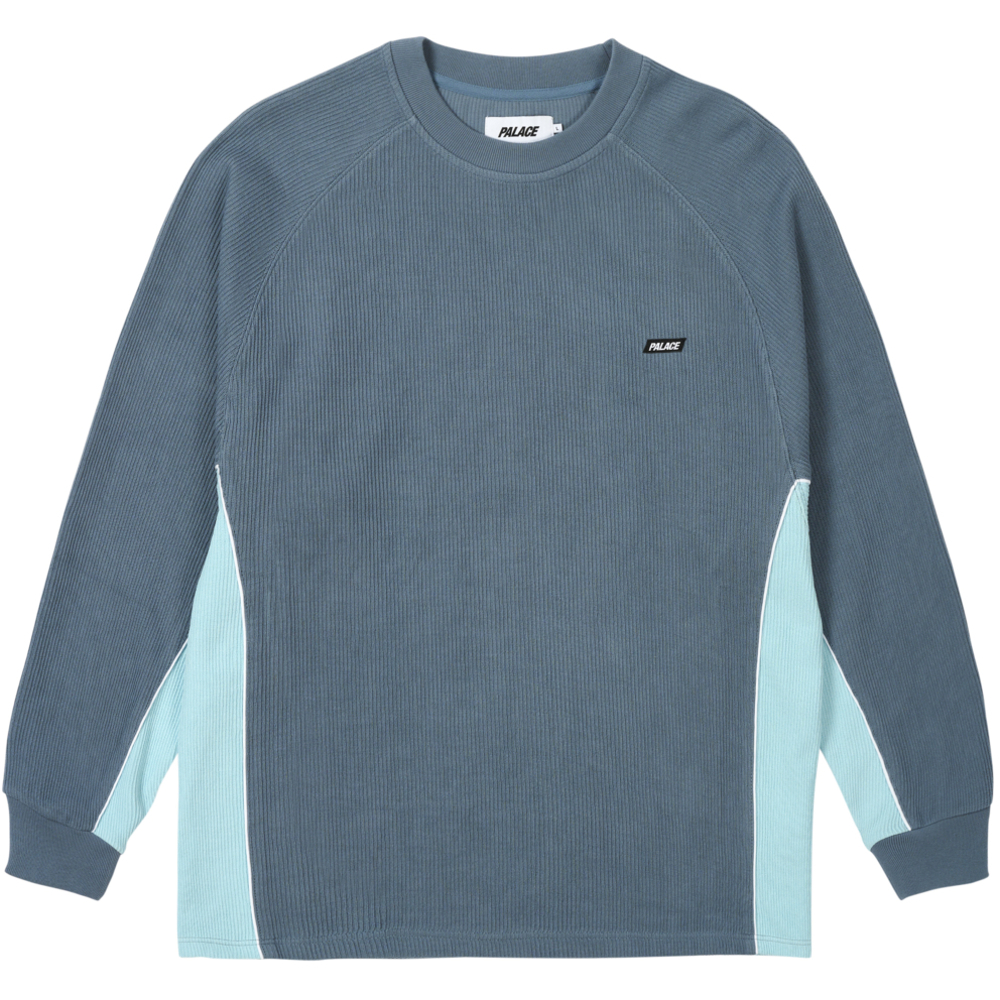 Thumbnail RIB JERSEY LONGSLEEVE HAZY BLUE / FAINT BLUE one color