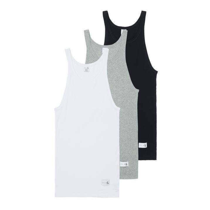 Thumbnail CK1 PALACE TANK TOP 3PK CLASSIC WHITE / LIGHT GREY HEATHER / BLACK one color